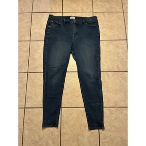 Rebel Wilson X Angels Women's Dark Wash Pin Up Skinny Jeans Size 38x28